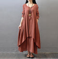 Trending two fake flax dresses