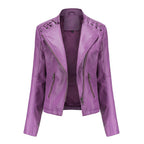 Women's Leather Jackets Women's Short Jackets Motorcycle Suits