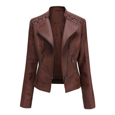Women's Leather Jackets Women's Short Jackets Motorcycle Suits