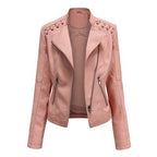 Women's Leather Jackets Women's Short Jackets Motorcycle Suits