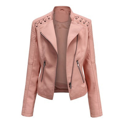 Women's Leather Jackets Women's Short Jackets Motorcycle Suits