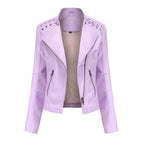 Women's Leather Jackets Women's Short Jackets Motorcycle Suits