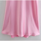 Women Camis Satin Long Sleeveless Slip Backless Dresses
