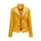 Women's Leather Jackets Women's Short Jackets Motorcycle Suits