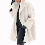 Women’s Loose Knit Sweater Coat – Round Neck Casual Winter Jacket