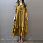 Trending two fake flax dresses