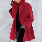 Women’s Loose Knit Sweater Coat – Round Neck Casual Winter Jacket