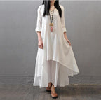 Trending two fake flax dresses