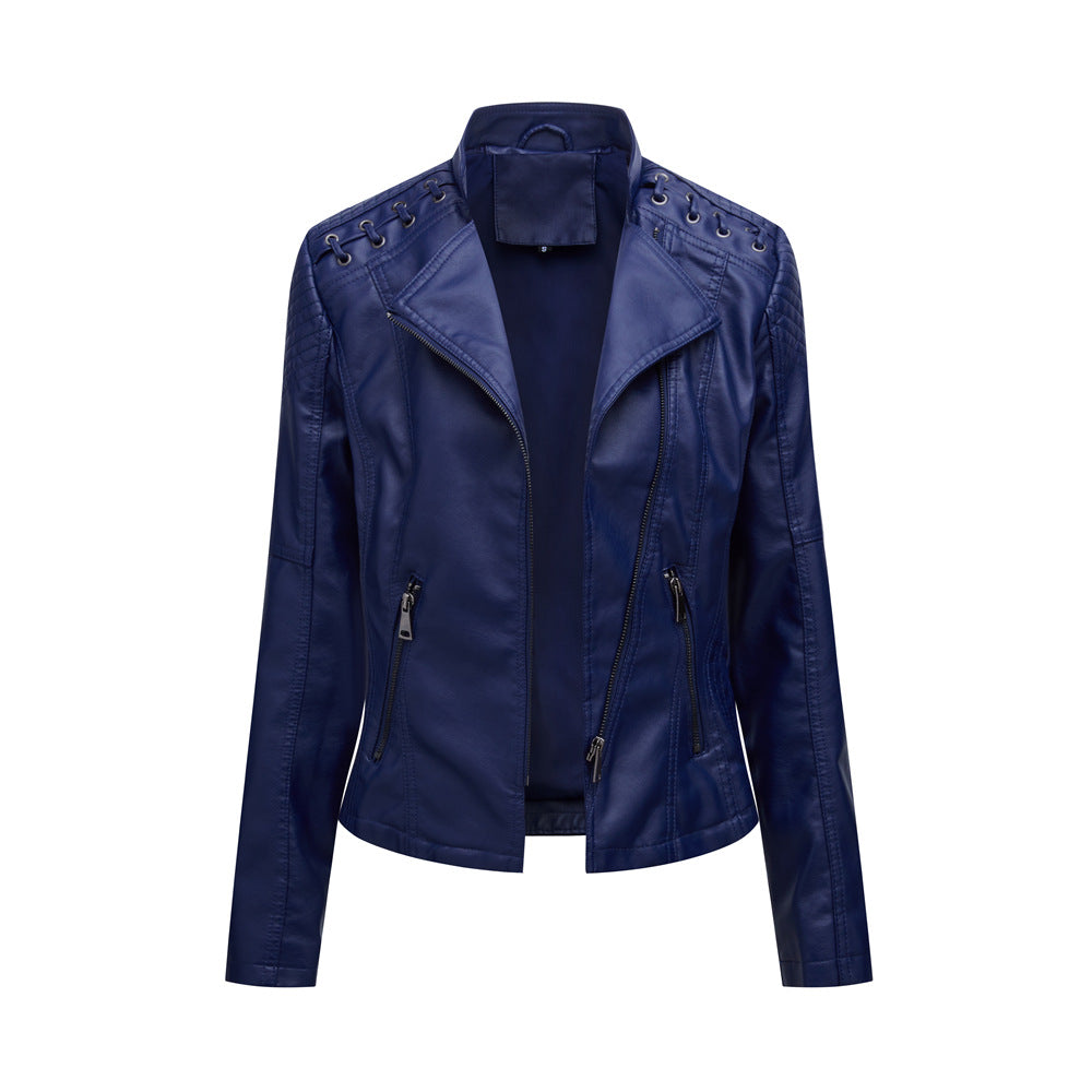 Women's Leather Jackets Women's Short Jackets Motorcycle Suits