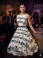 Trending retro floral print dresses