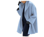 Women’s Loose Knit Sweater Coat – Round Neck Casual Winter Jacket